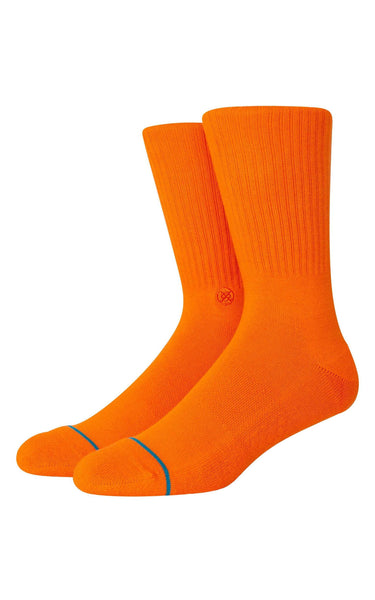 Icon Crew Socks in Orange