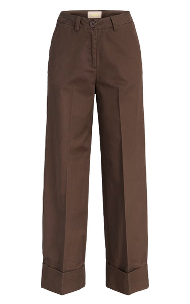 Alyna Cecilie Wide High Waist Pant in Demitasse