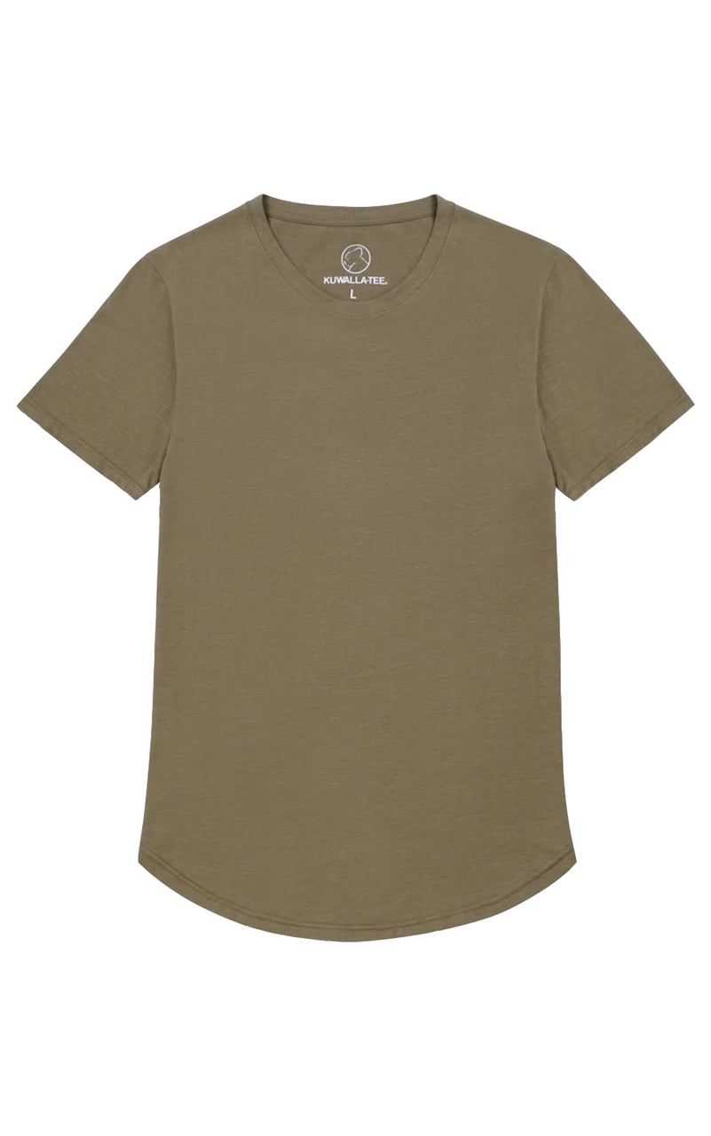 Eazy Scoop Tee in Martini Olive