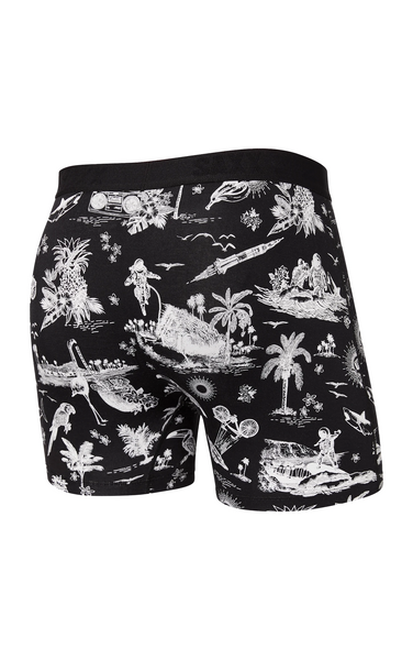 Ultra Boxer Brief Relax Fit in Black Astro Surf and Turf