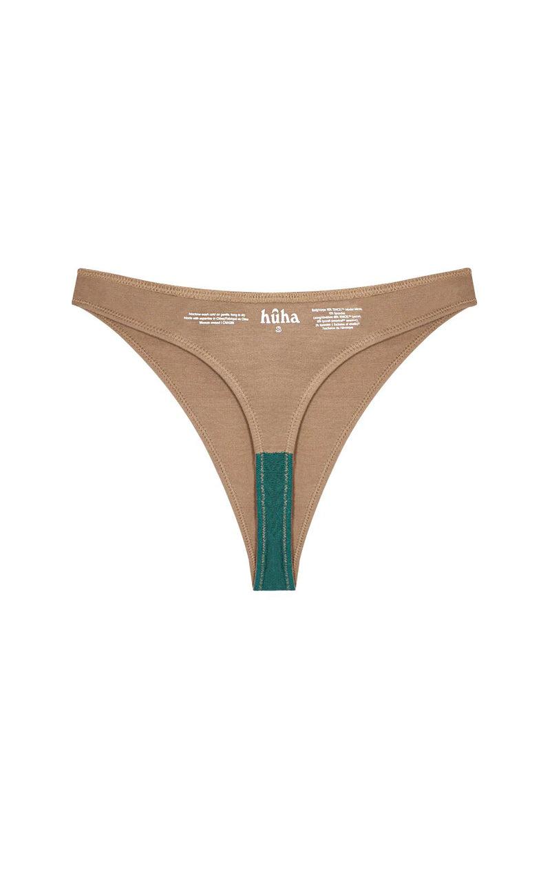 High Rise Thong Undies in Tan