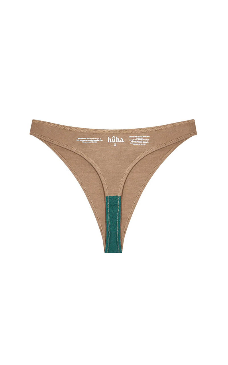 High Rise Thong Undies in Tan