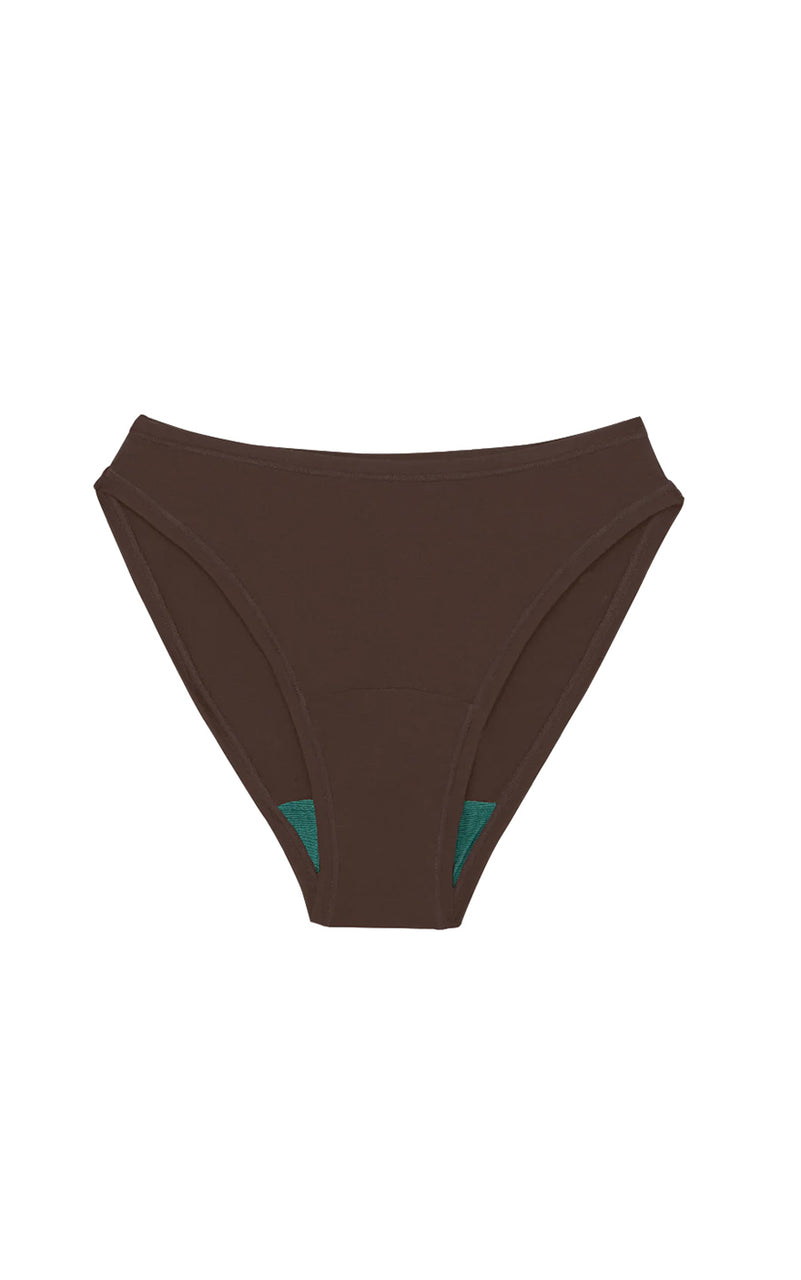 High Rise Bikini Undies in Brown