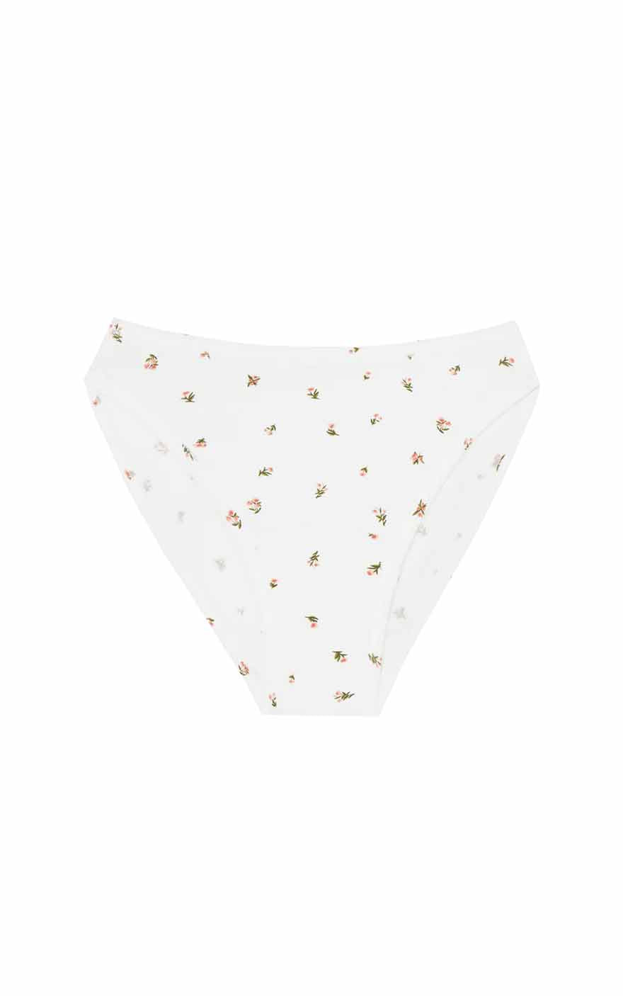 High Rise Bikini Undies in Morning Rose