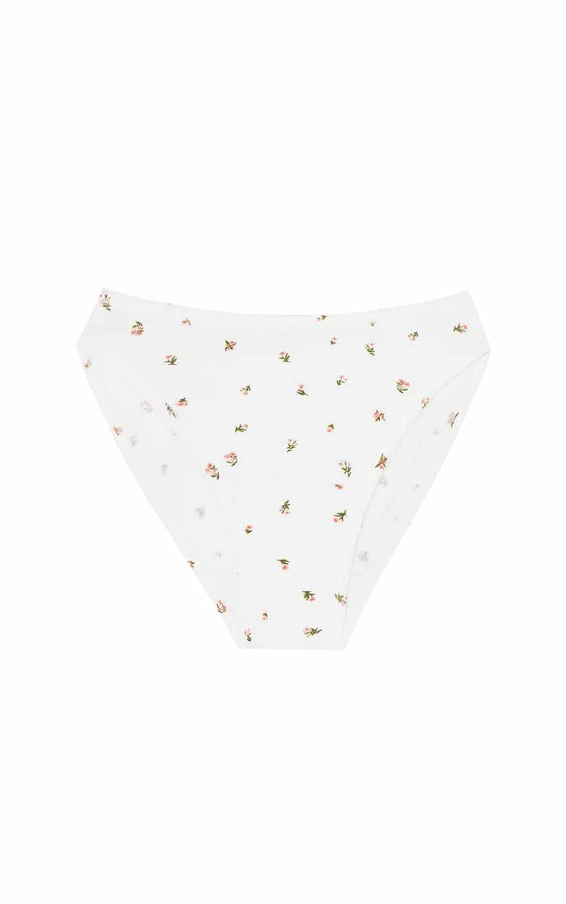 High Rise Bikini Undies in Morning Rose