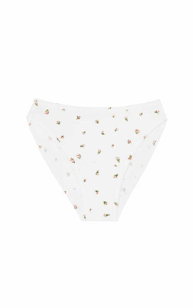 High Rise Bikini Undies in Morning Rose