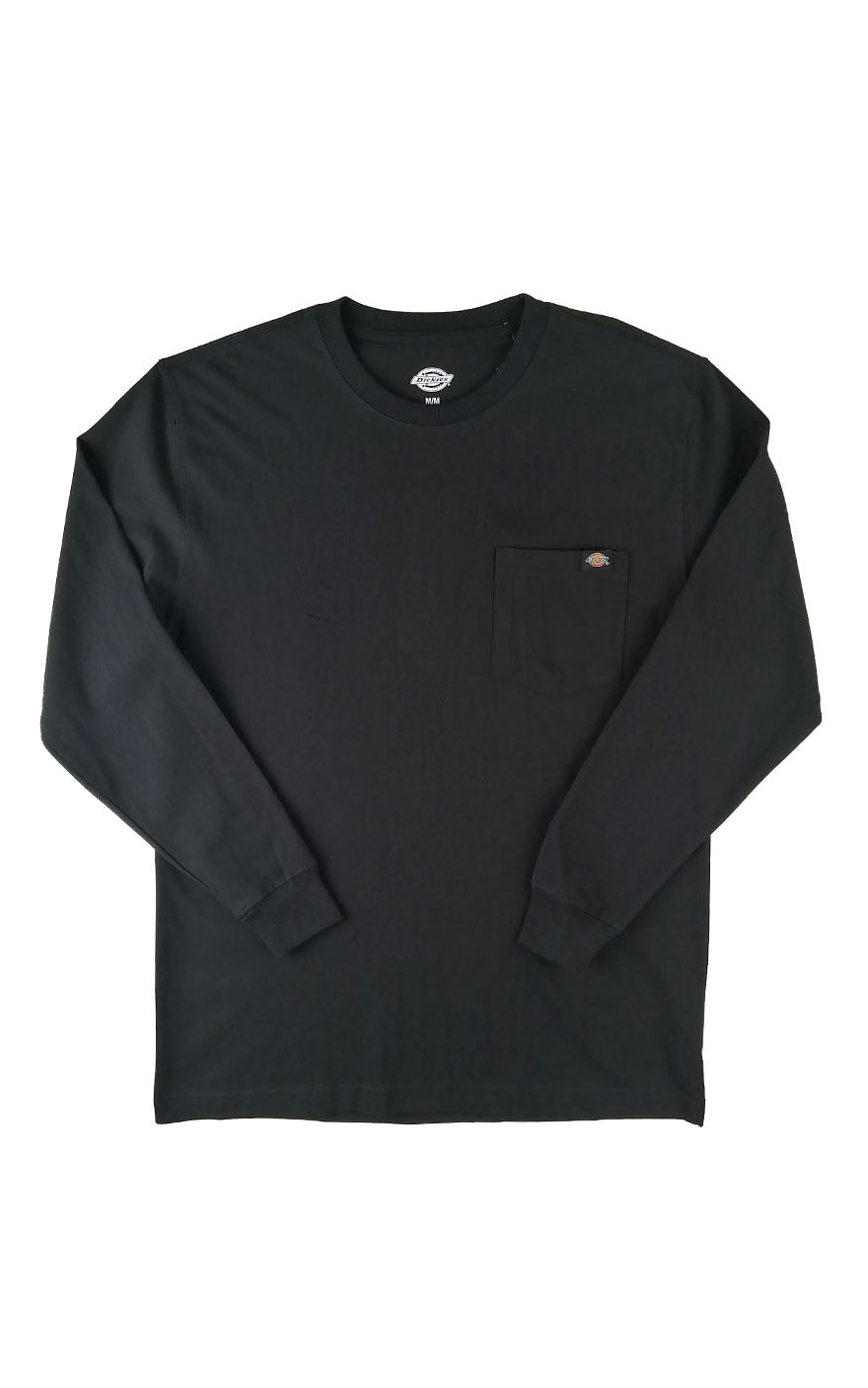 Long Sleeve Heavyweight Pocket Tee in Black