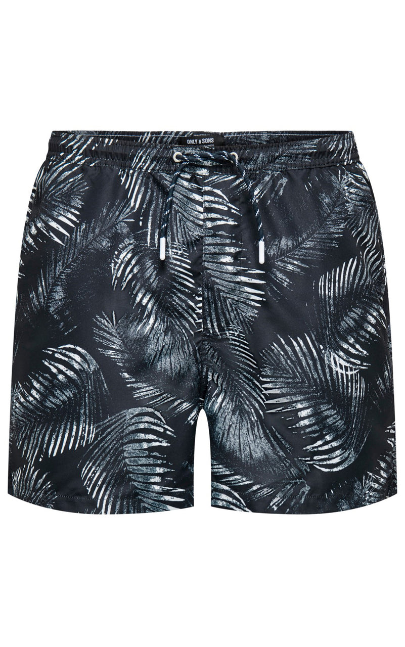 Ted Life Floral Swim Shorts in Dark Navy