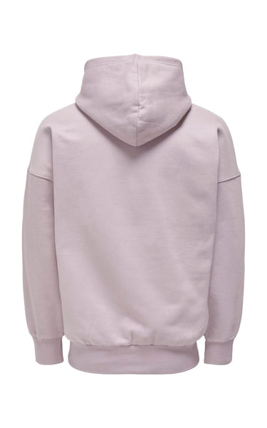 Dan Organic Rlx Heavy Pullover Hoodie in Mauve