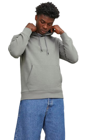Star Relaxed Pullover Hoodie in Ultimate Grey