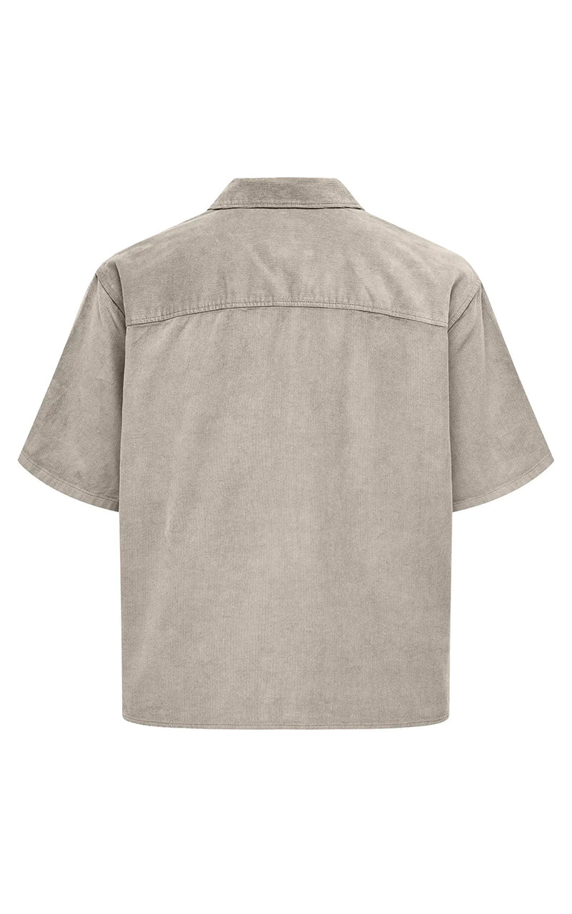 Alfi Relax Cord Short Sleeve in Silver Lining