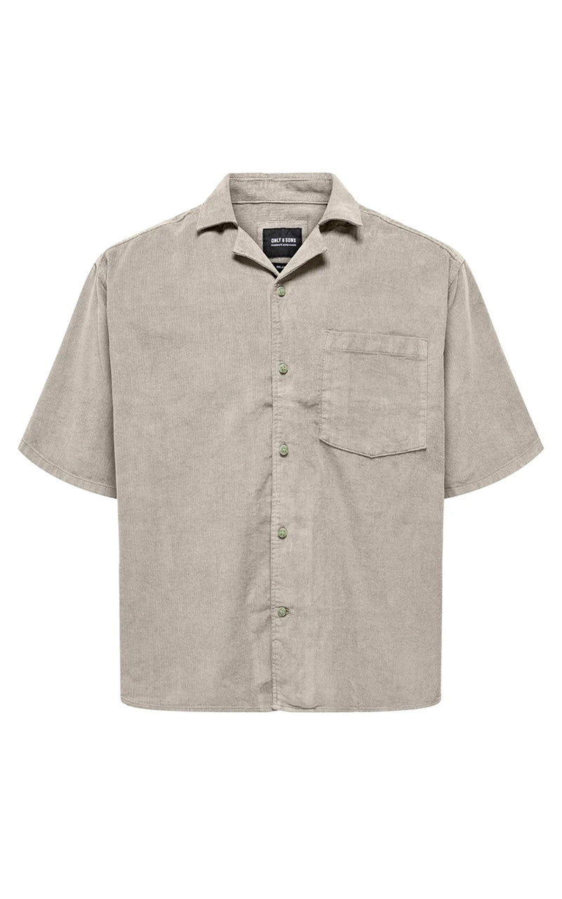 Alfi Relax Cord Short Sleeve in Silver Lining