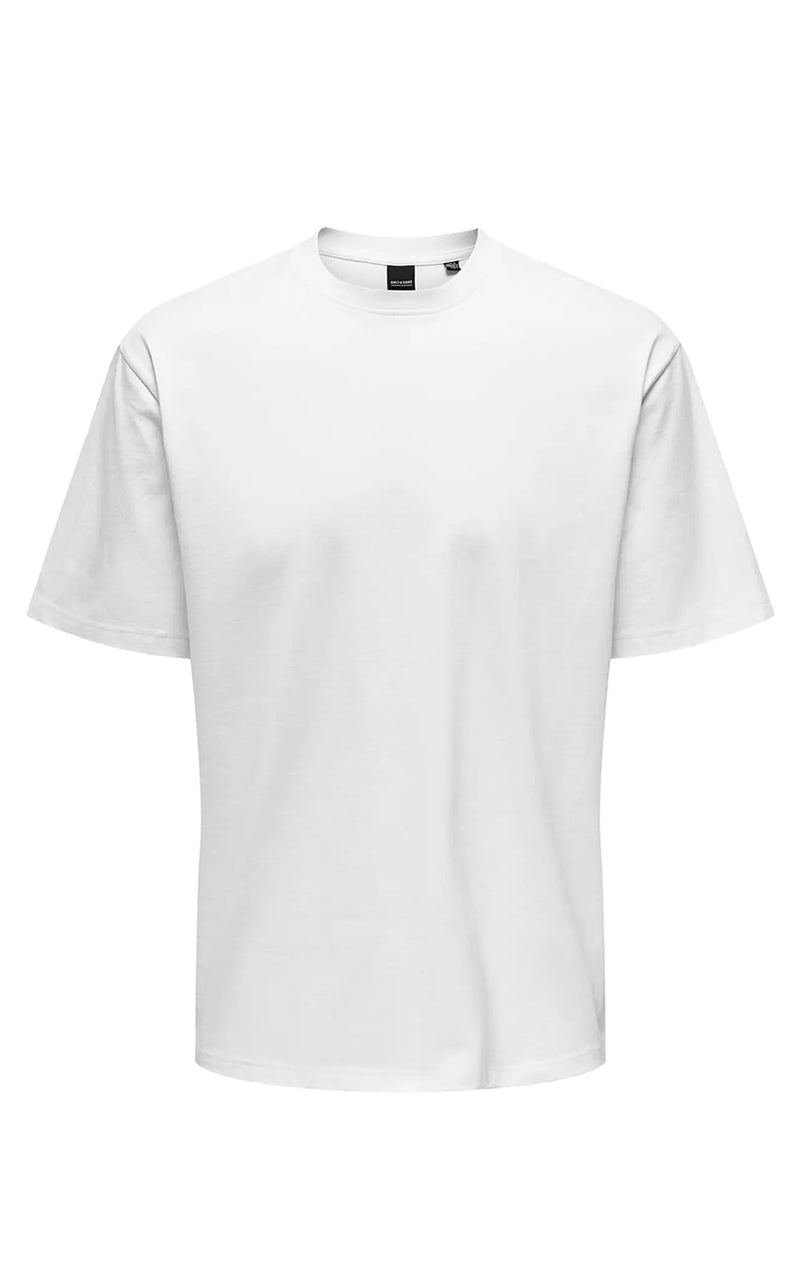 Fred Organic Relaxed Tee in Bright White