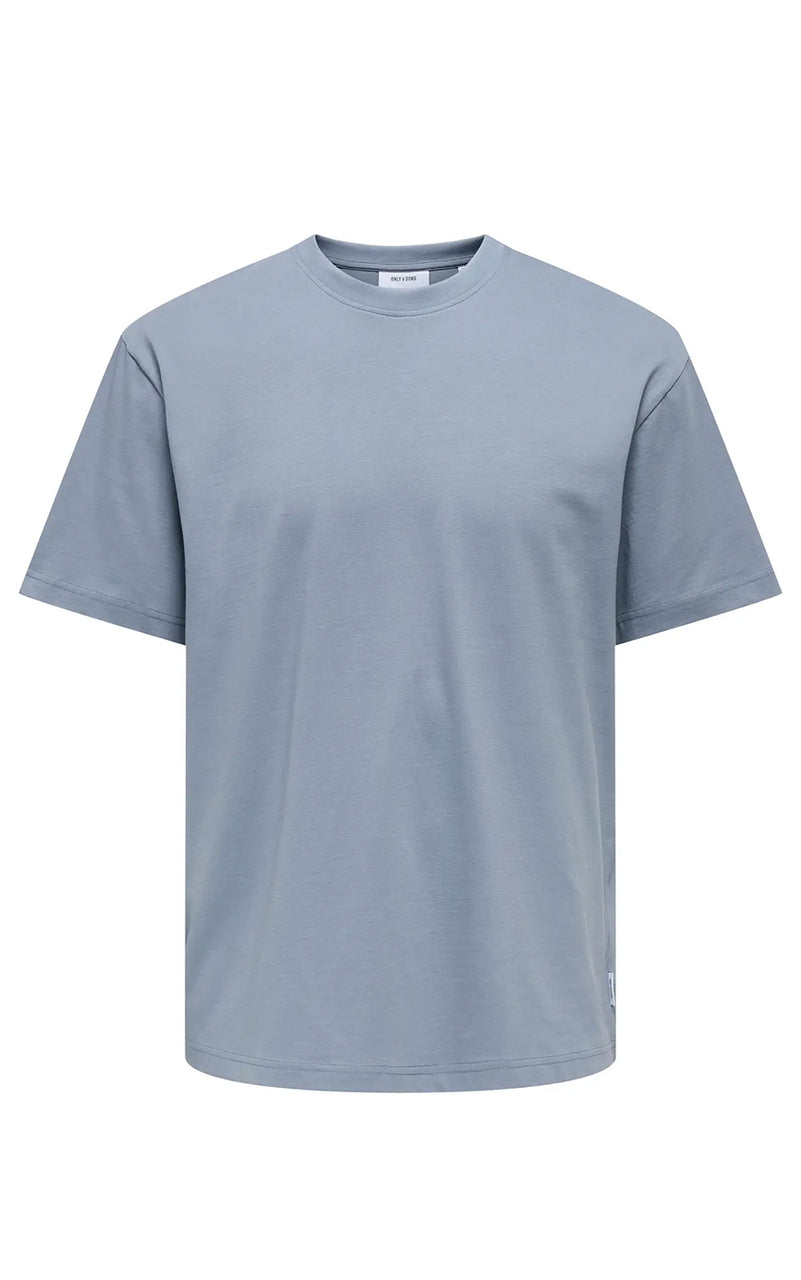Fred Organic Relaxed Tee in Flint Stone