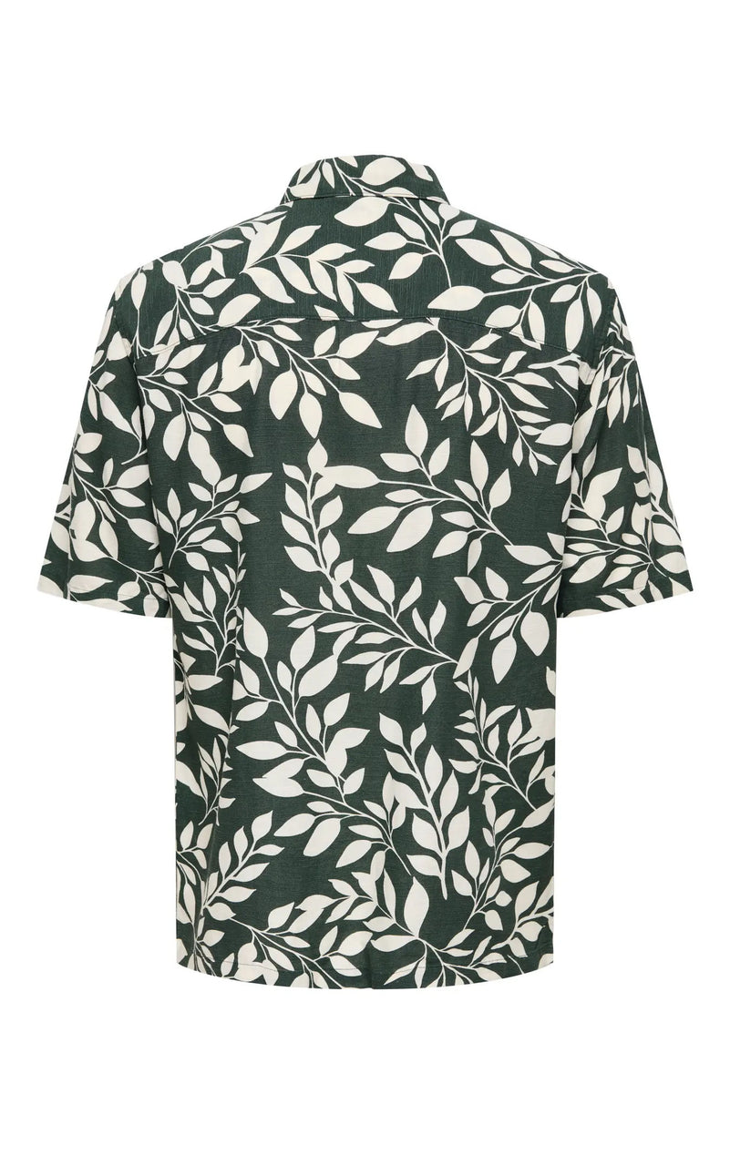 Harvi Life Short Sleeve AOP in Darkest Spruce