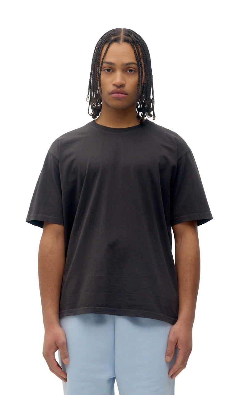 Vintage Stonewash Garment Dye Tee in Black
