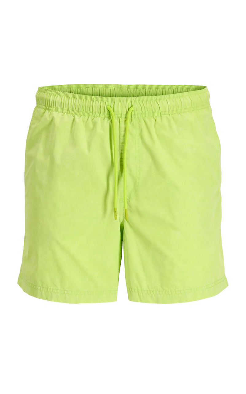 Maui Vibrant Wash Swim Trunk in Lime Green