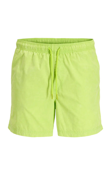 Maui Vibrant Wash Swim Trunk in Lime Green