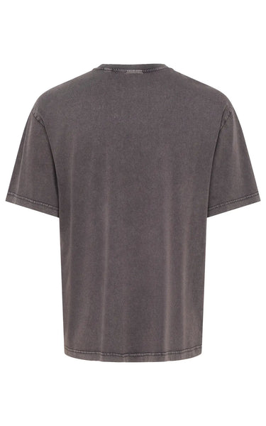 Fred Life RLX Washed Short Sleeve Tee in Grey Pinstripe