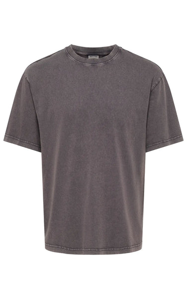 Fred Life RLX Washed Short Sleeve Tee in Grey Pinstripe