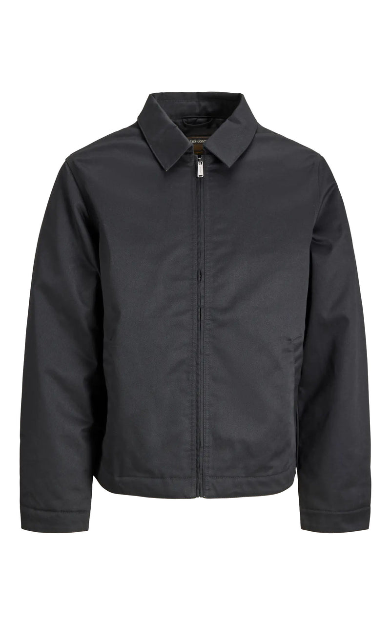 Colton Quilt Lined Worker Jacket in Black