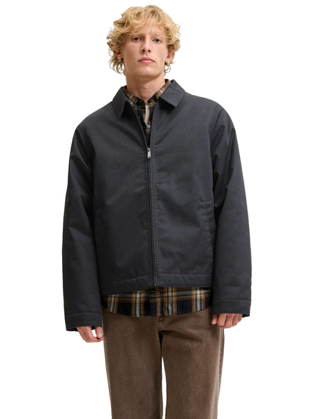 Colton Quilt Lined Worker Jacket in Black