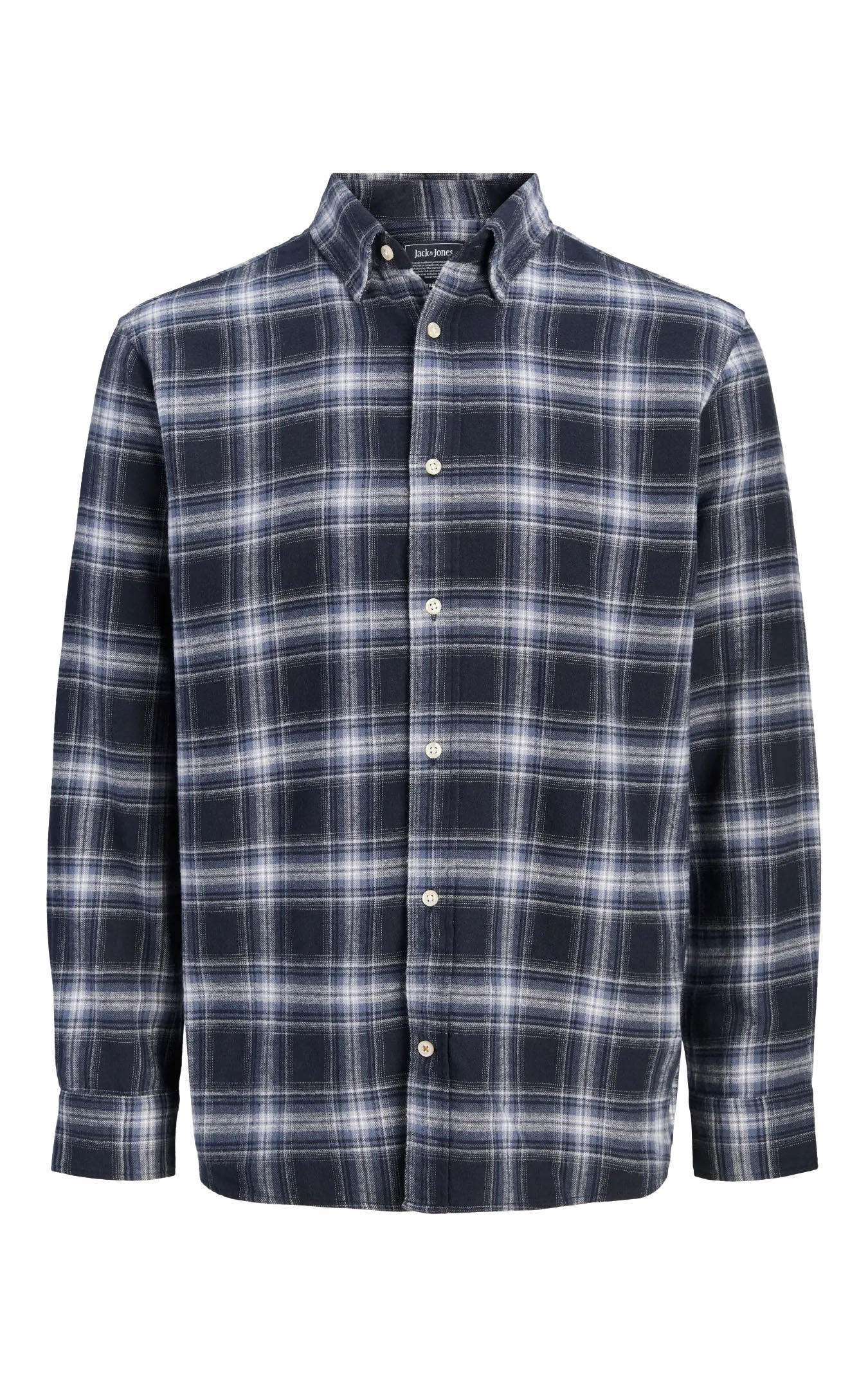 Field Check Long Sleeve Shirt in Navy