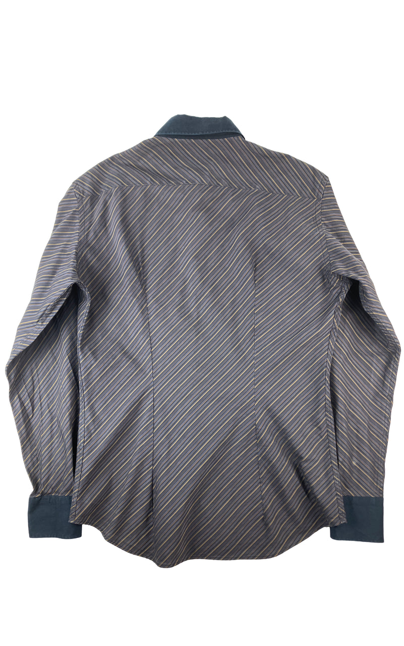 VERSACE Diagonal Stripe Shirt