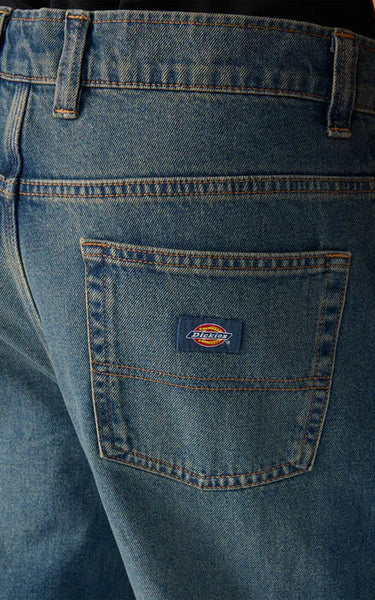 Thomasville Khaki Tint Relaxed Straight Denim in Denim Blue
