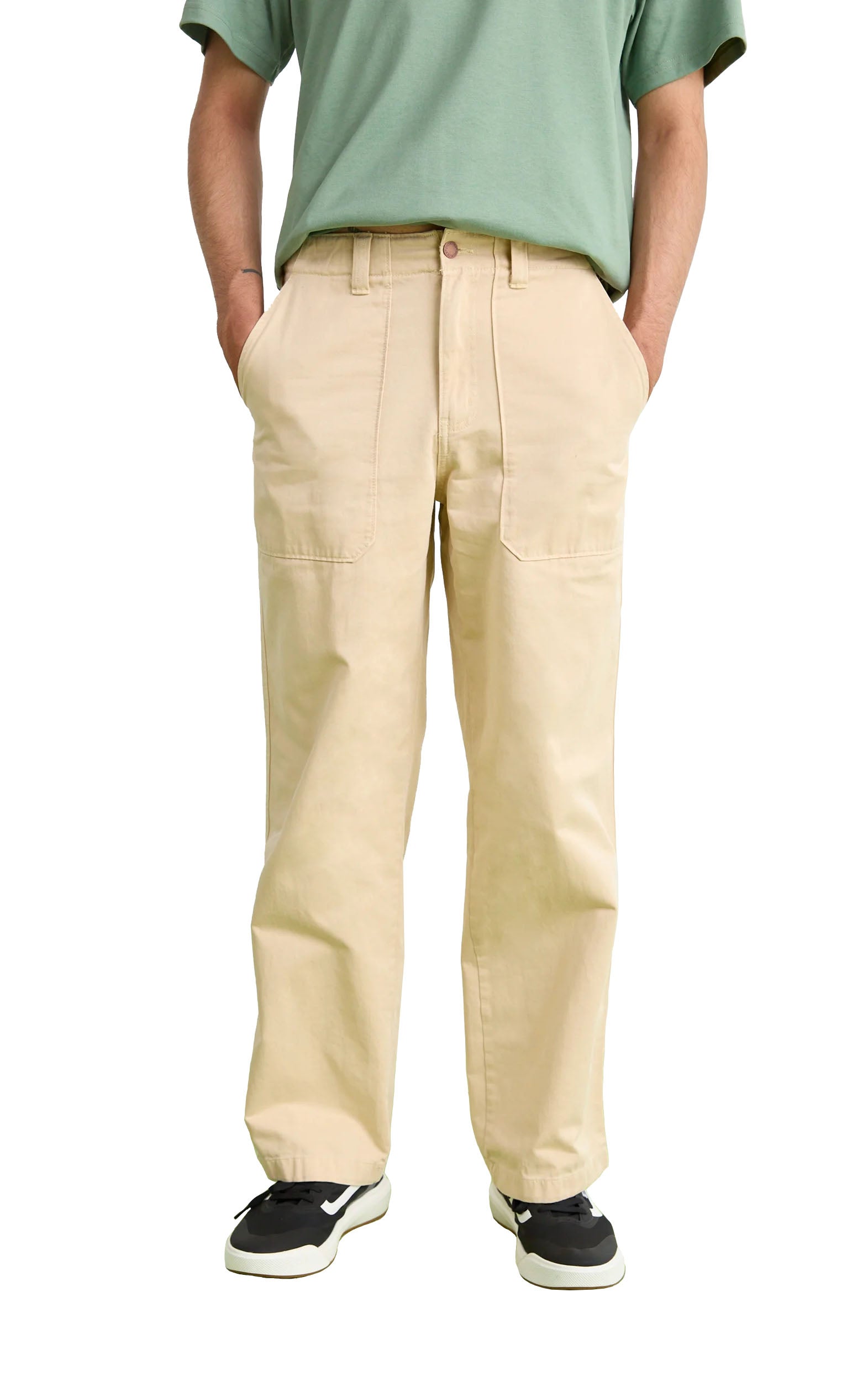 Fort Smith Baggy Canvas Truck Pant in Wood Ash
