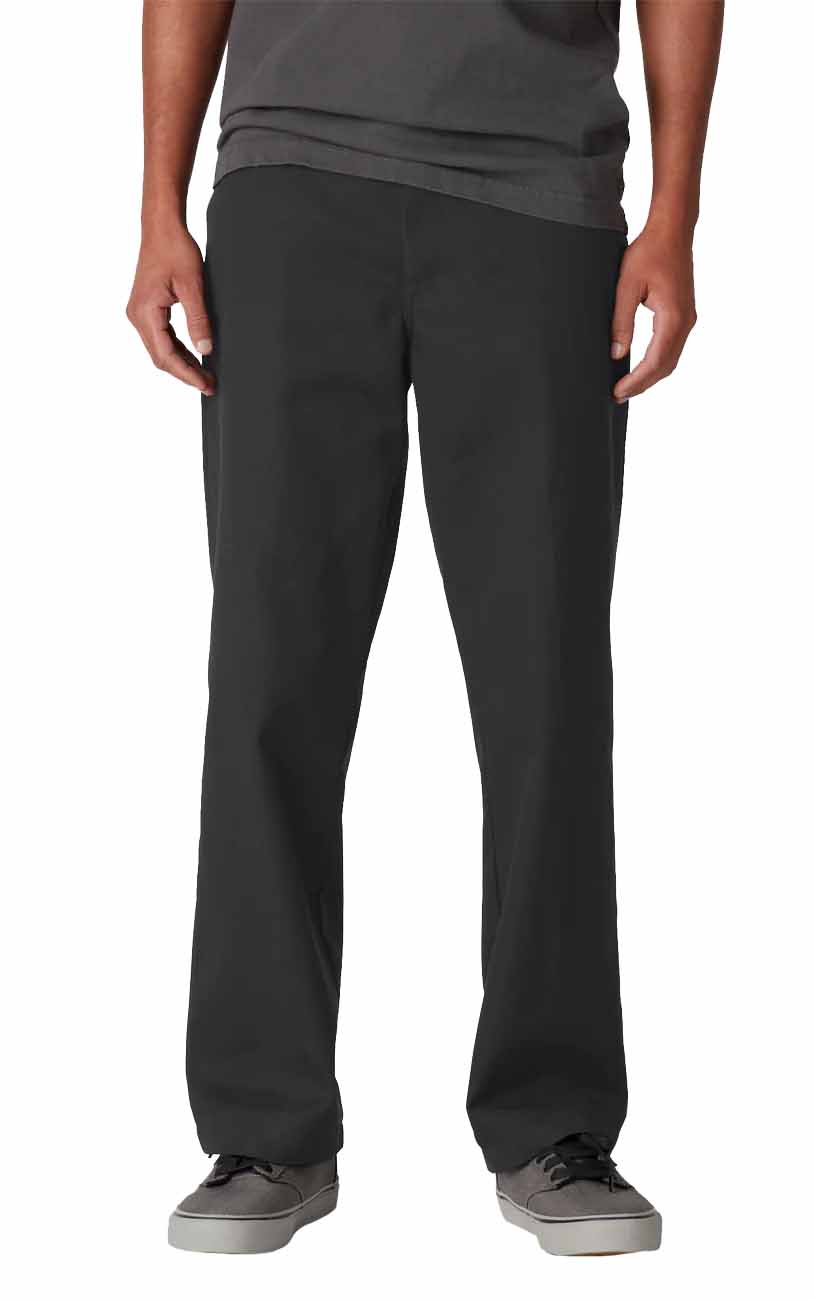 Skate Regular Straight Twill Pant in Black