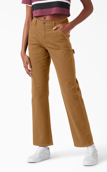 High Waisted Carpenter Pant in Brown