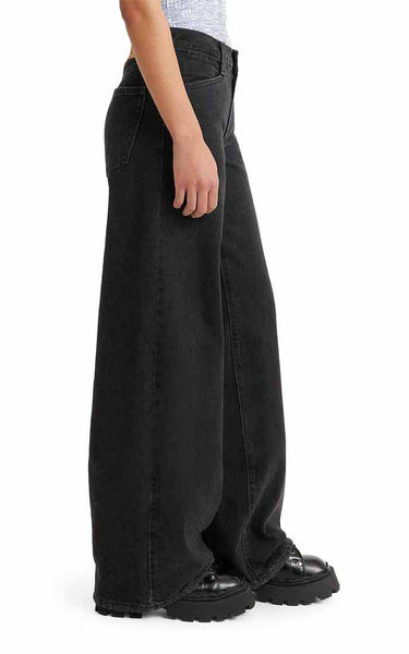 Lina Denim Skirt in Black