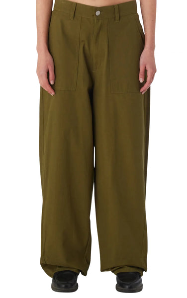 Eugene Utility Pant in Moss Green