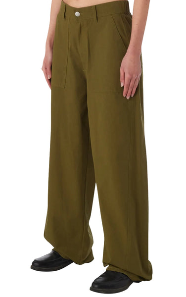 Eugene Utility Pant in Moss Green