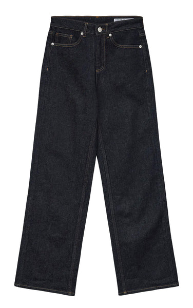 Tessa High Rise Wide Jeans in Dark Blue Denim