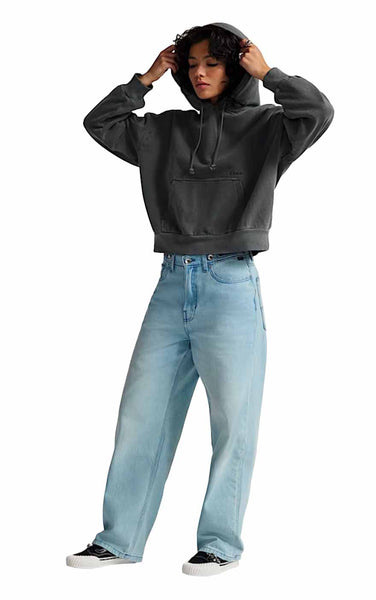 Cinched Check-5 Baggy in Light Stonewash