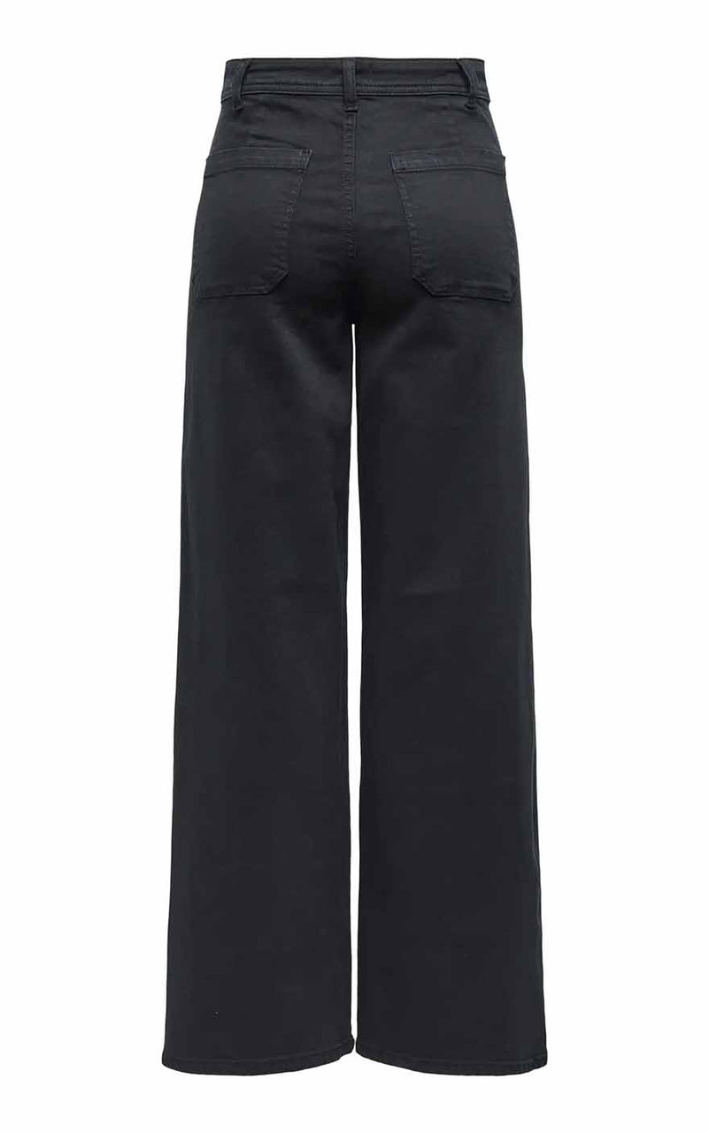 Vanessa Highwaist Wide Jeans in Black