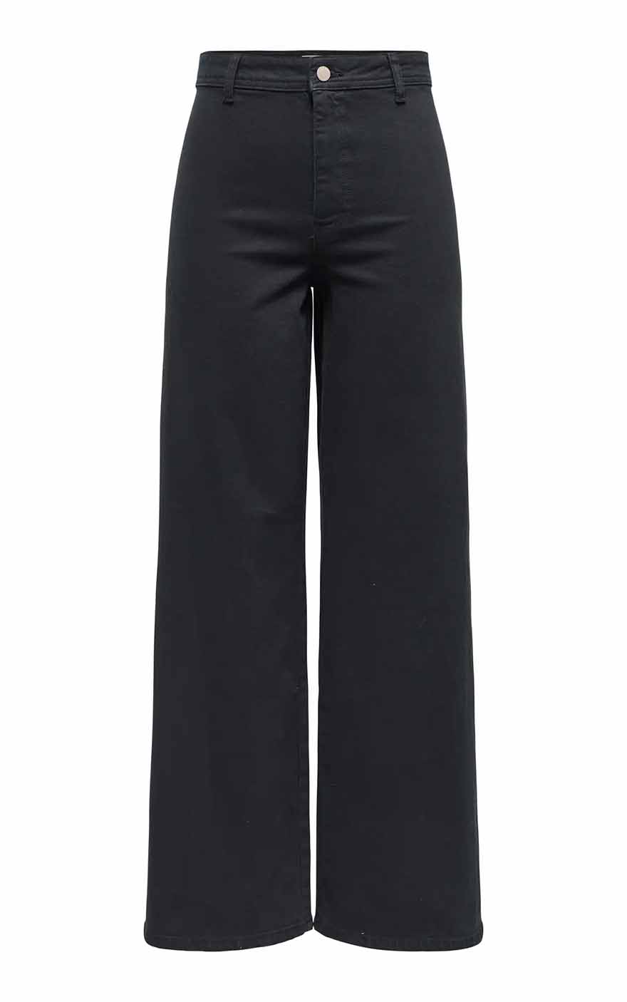 Vanessa Highwaist Wide Jeans in Black