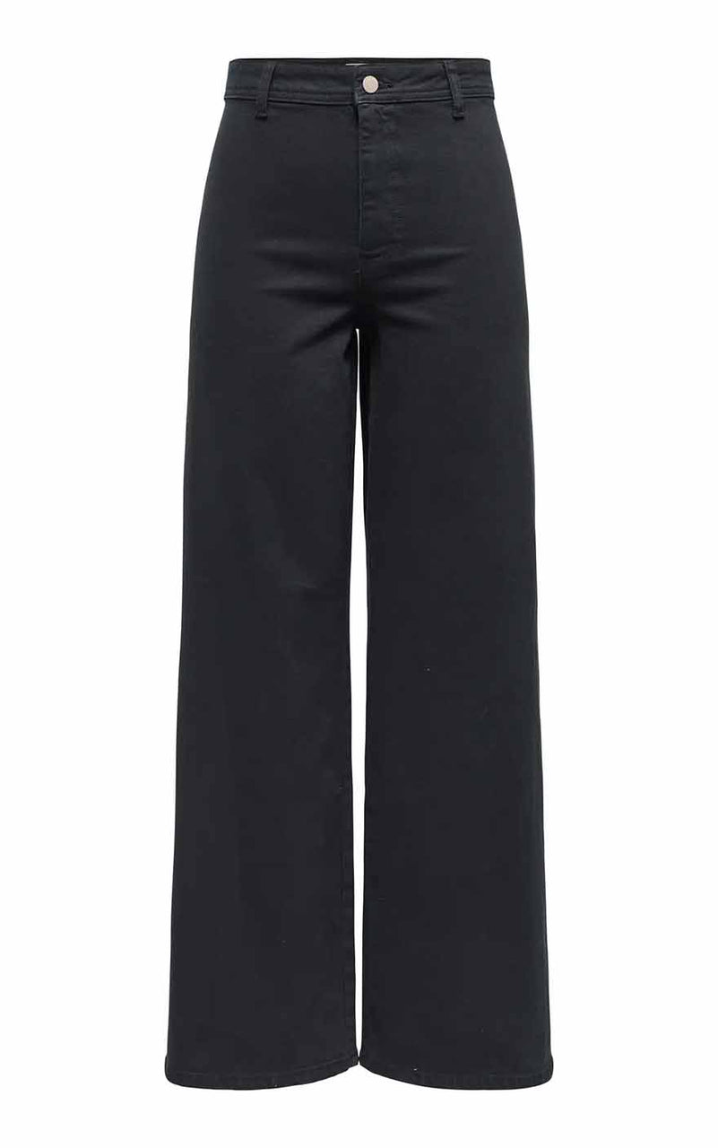 Vanessa Highwaist Wide Jeans in Black