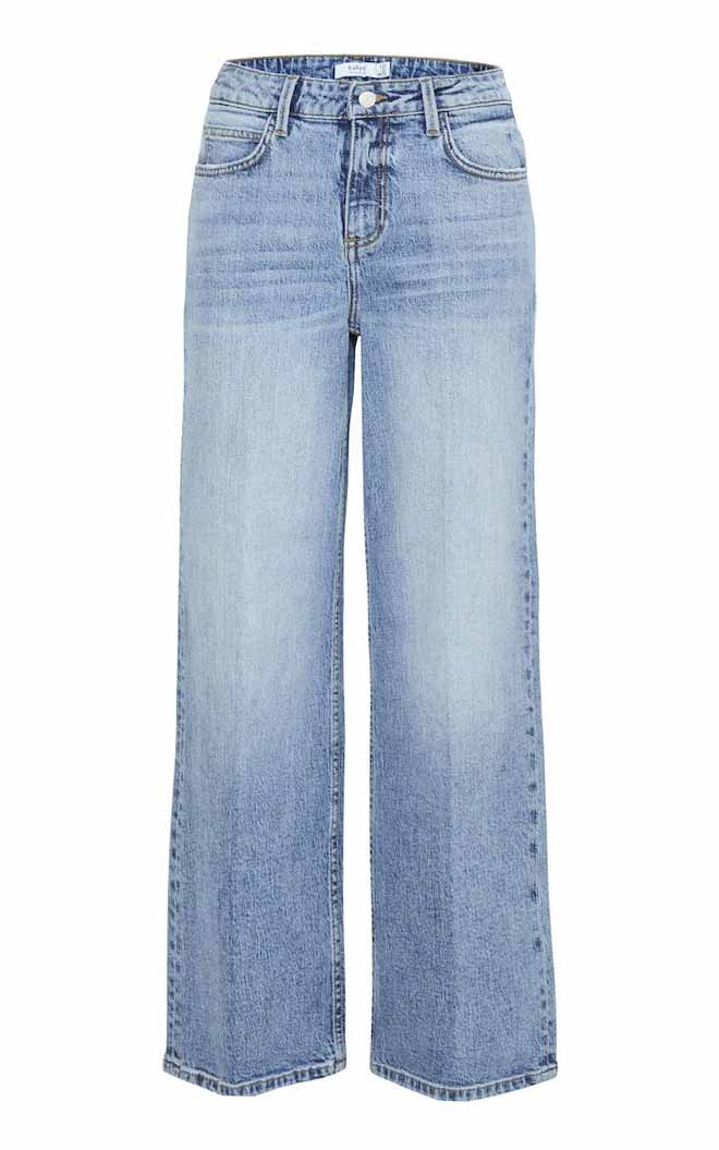 Kyla Long Jeans in Medium Blue Denim