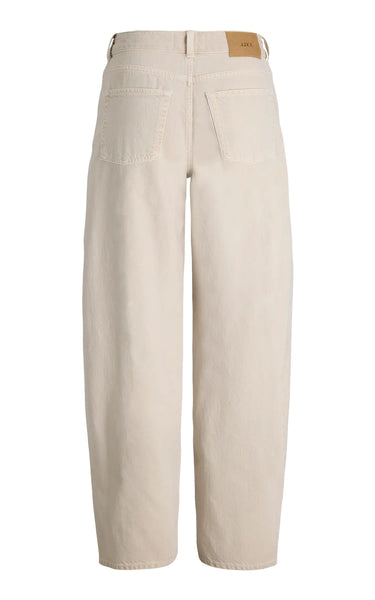 Fuji Barrel Mid Waist Color Denim in Moonbeam