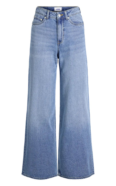 Tokyo Wide High Waist Jeans in Light Blue Denim