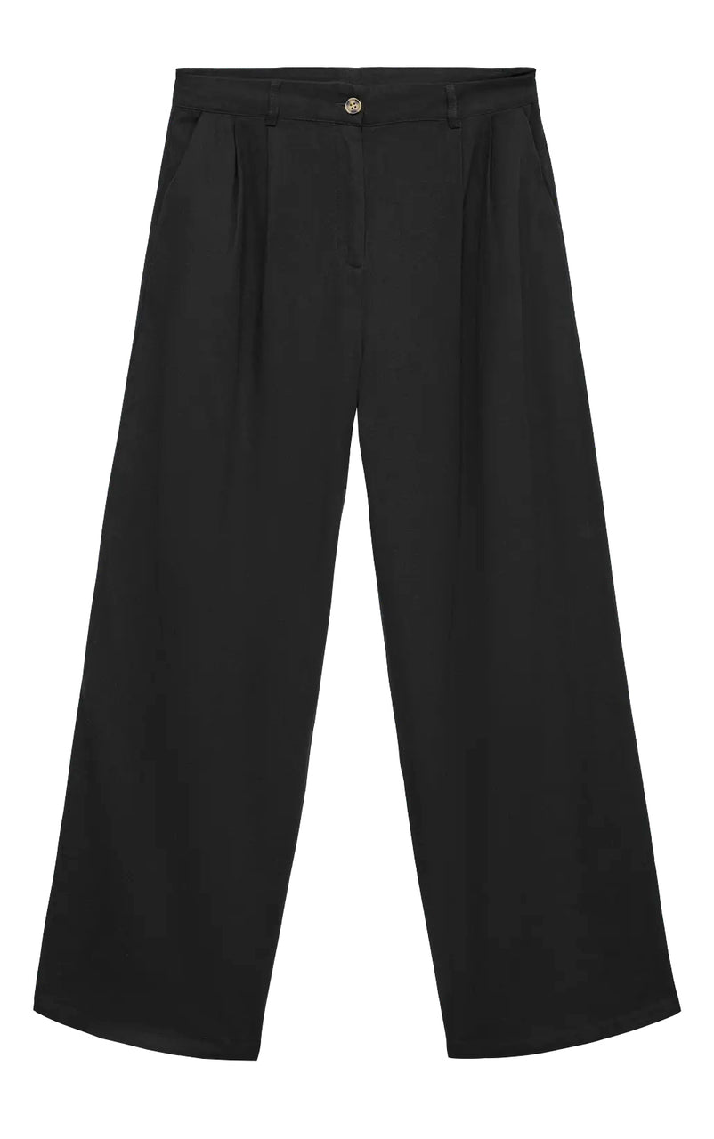 My Milo Nila Mid Waist Wide Dad Pant in Black