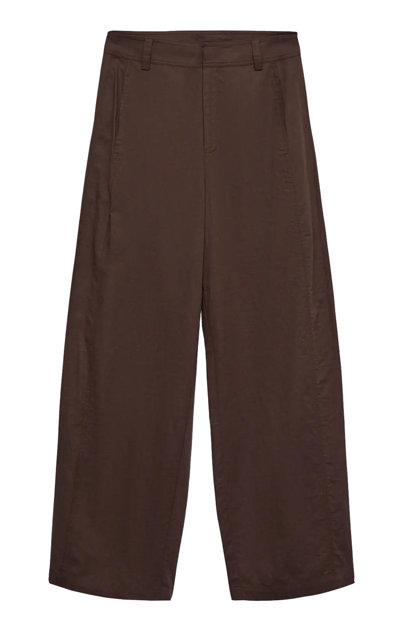 Selma Barrel Pants in Chocolate Torte