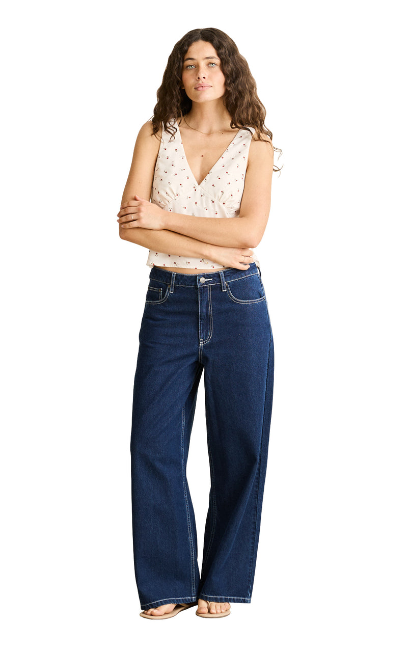Zali Boyfriend Jean in Indigo