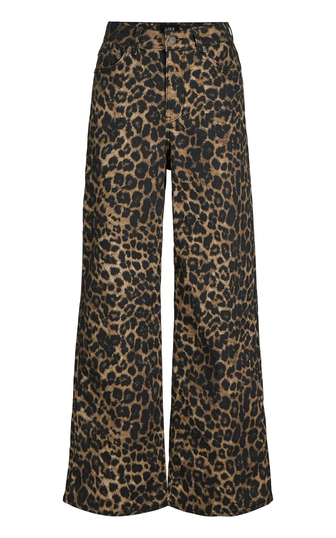 Sarah Tokyo Leo Wide High Waist Pant in Cornstalk Leo