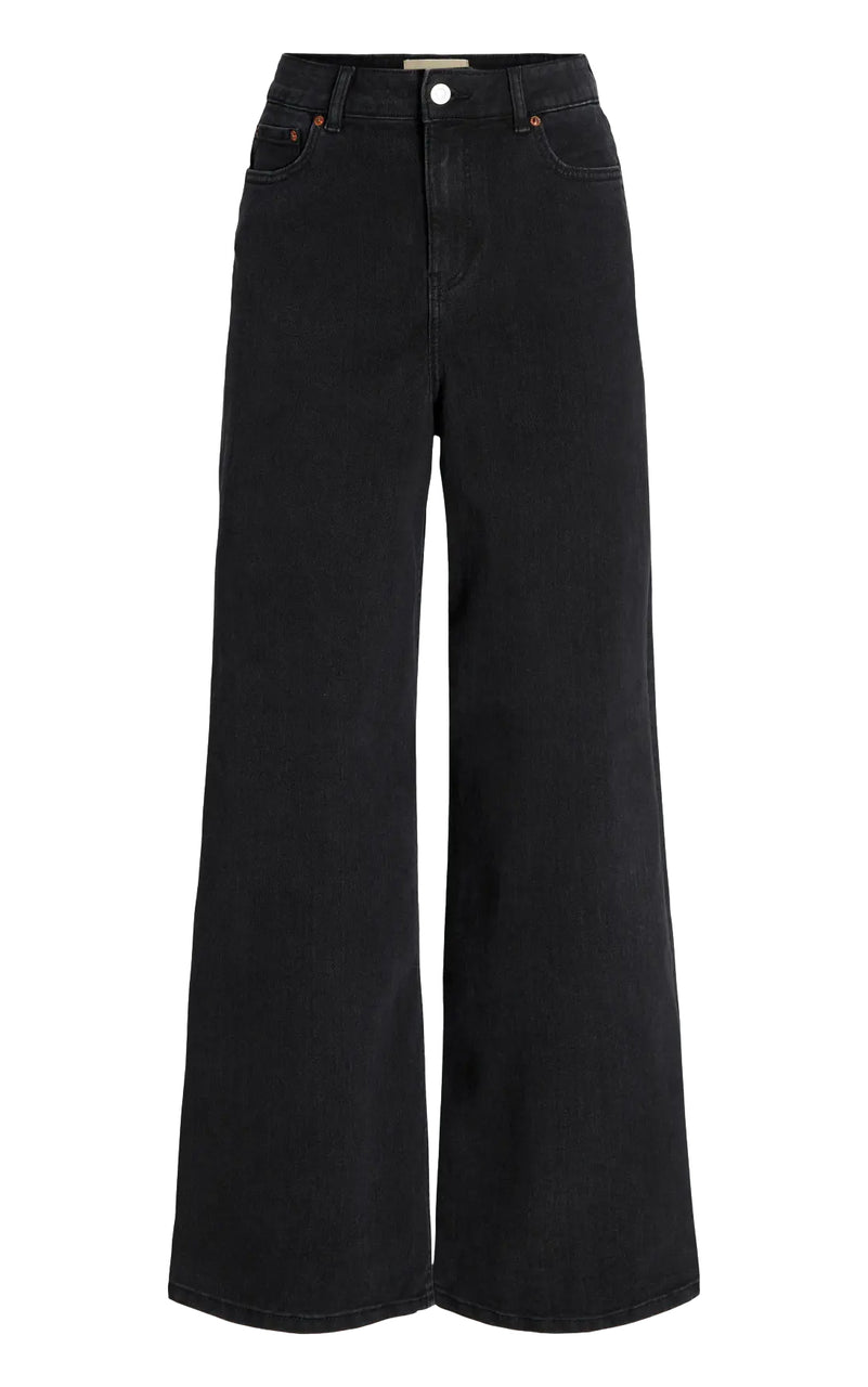 Tokyo Wide High Waist Jeans in Black