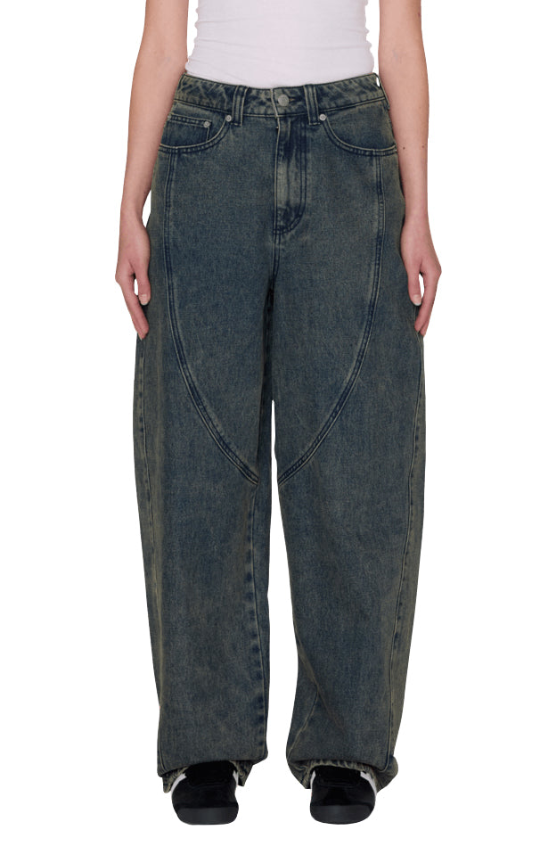Nana Denim in Yellow Tint Wash