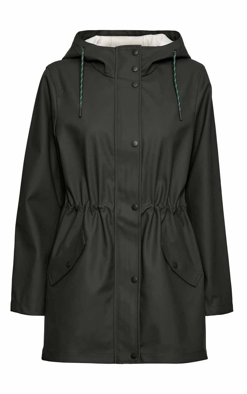 Malou Coated Jacket in Peat